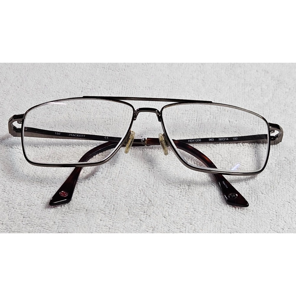 Hackett London HEK1206 963 Eyeglass Frames Dark Gunmetal Navigator 58-14-150
